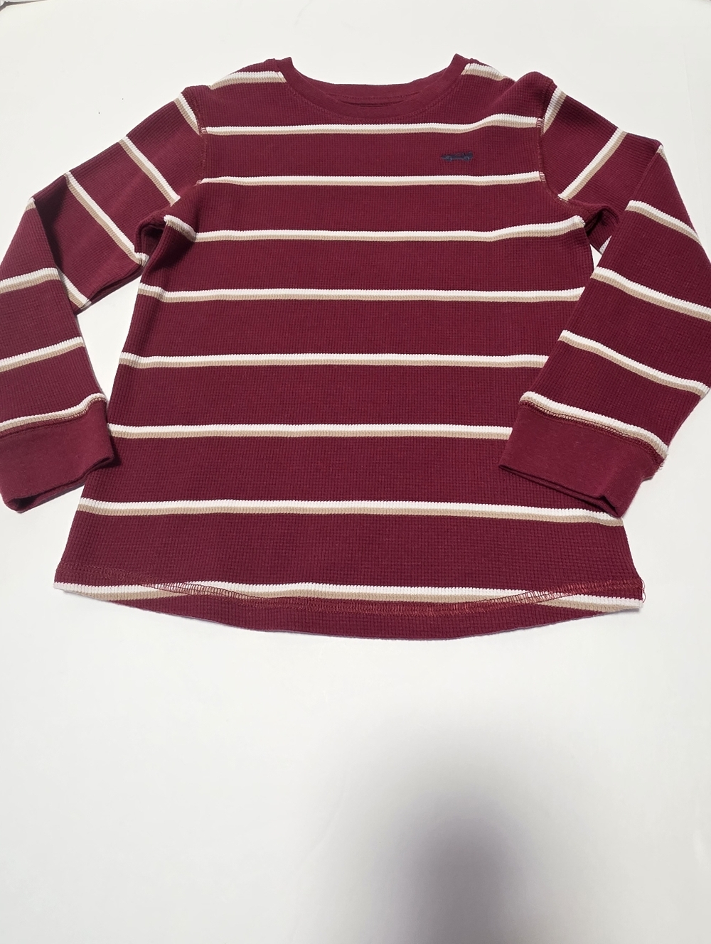Boy's Size 8 Long Sleeve Henley & Waffle Knit Tops Bundle- Navy, Red, Gray, Blue - Picture 2 of 13